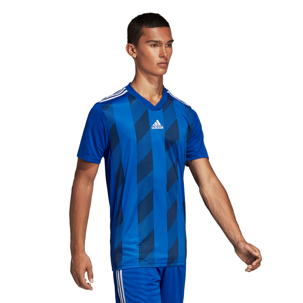 Adidas Blue/White Youth Striped 19 Jersey