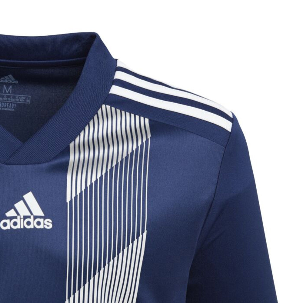 Adidas Striped 19 Jersey for Youth, Navy/White