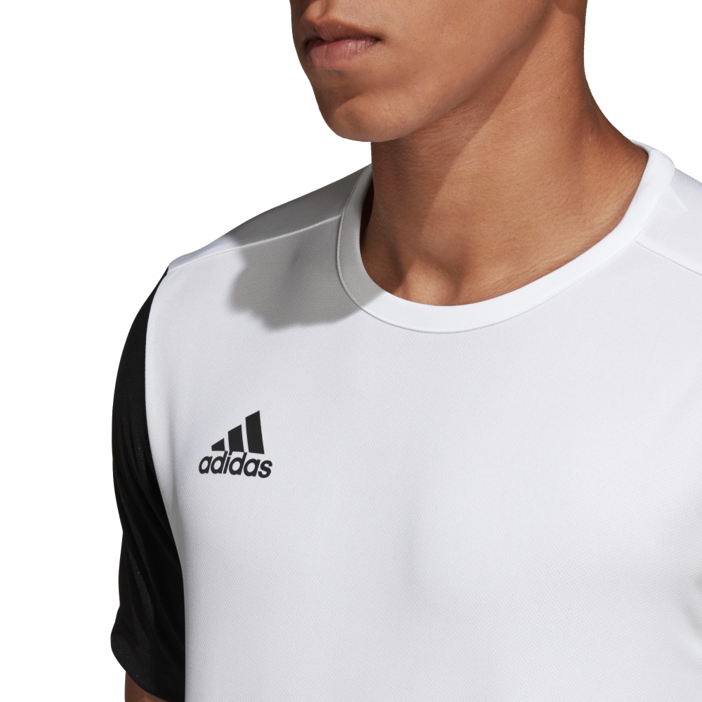 Adidas Youth Estro 19 Soccer Jersey White/Black