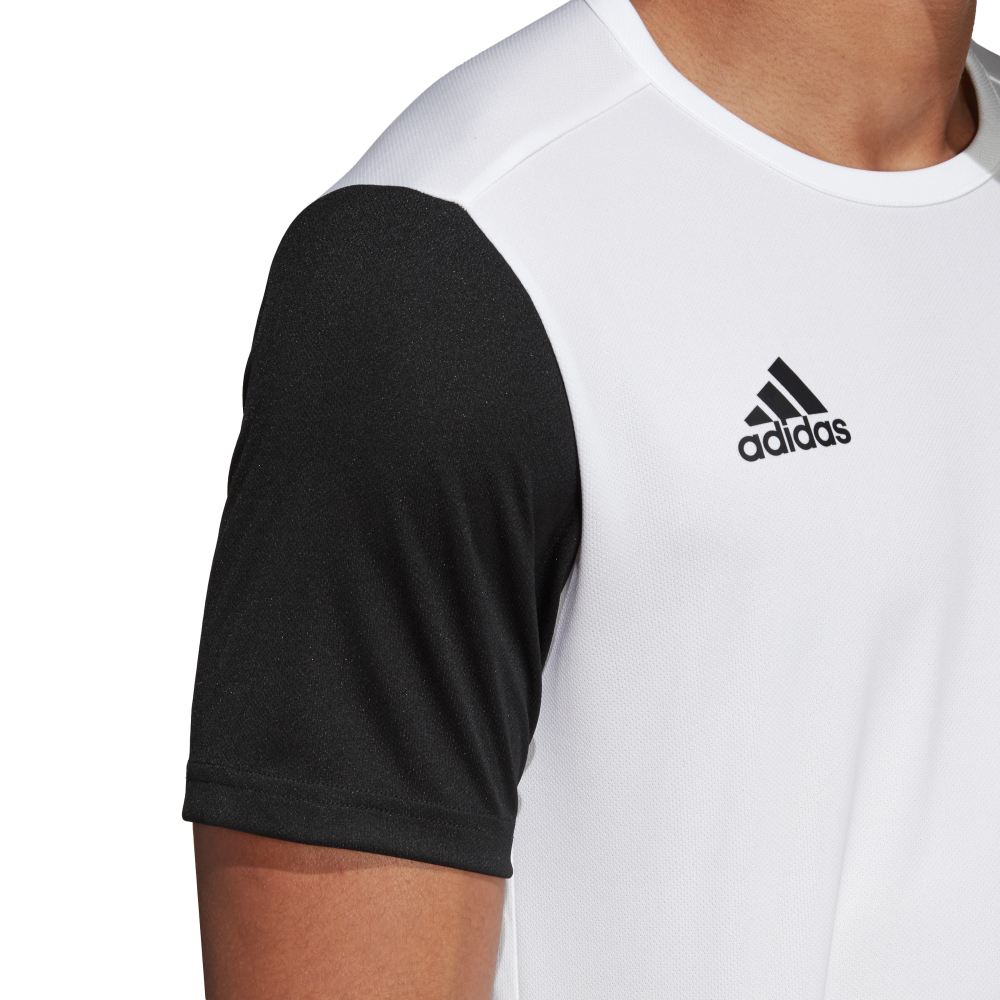 Adidas Youth Estro 19 Soccer Jersey White/Black