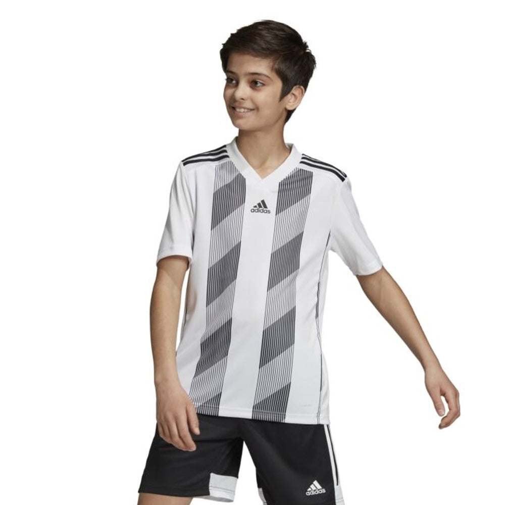 Adidas Youth Striped 19 Jersey, White/Black - Buy Now!