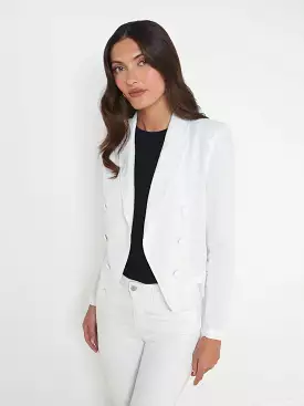 Agency - Wayne Linen Blazer - White