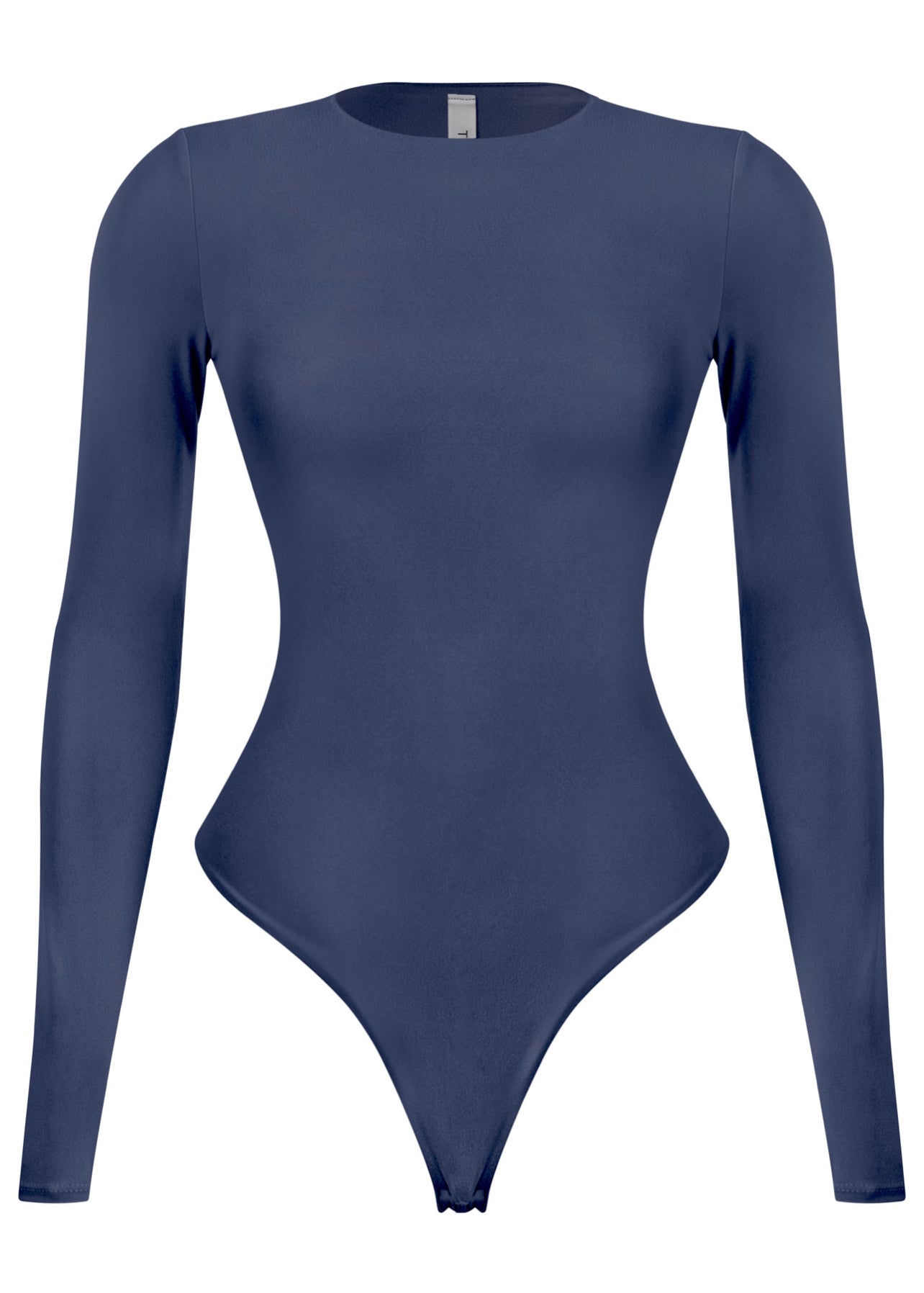 Amanda Bodysuit with Thong, Long Sleeves, and Crew Neck