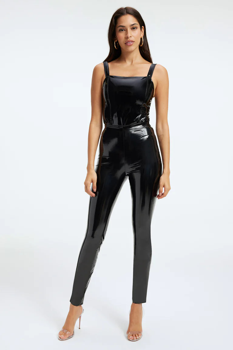 American Vinyl Corset Bodysuit