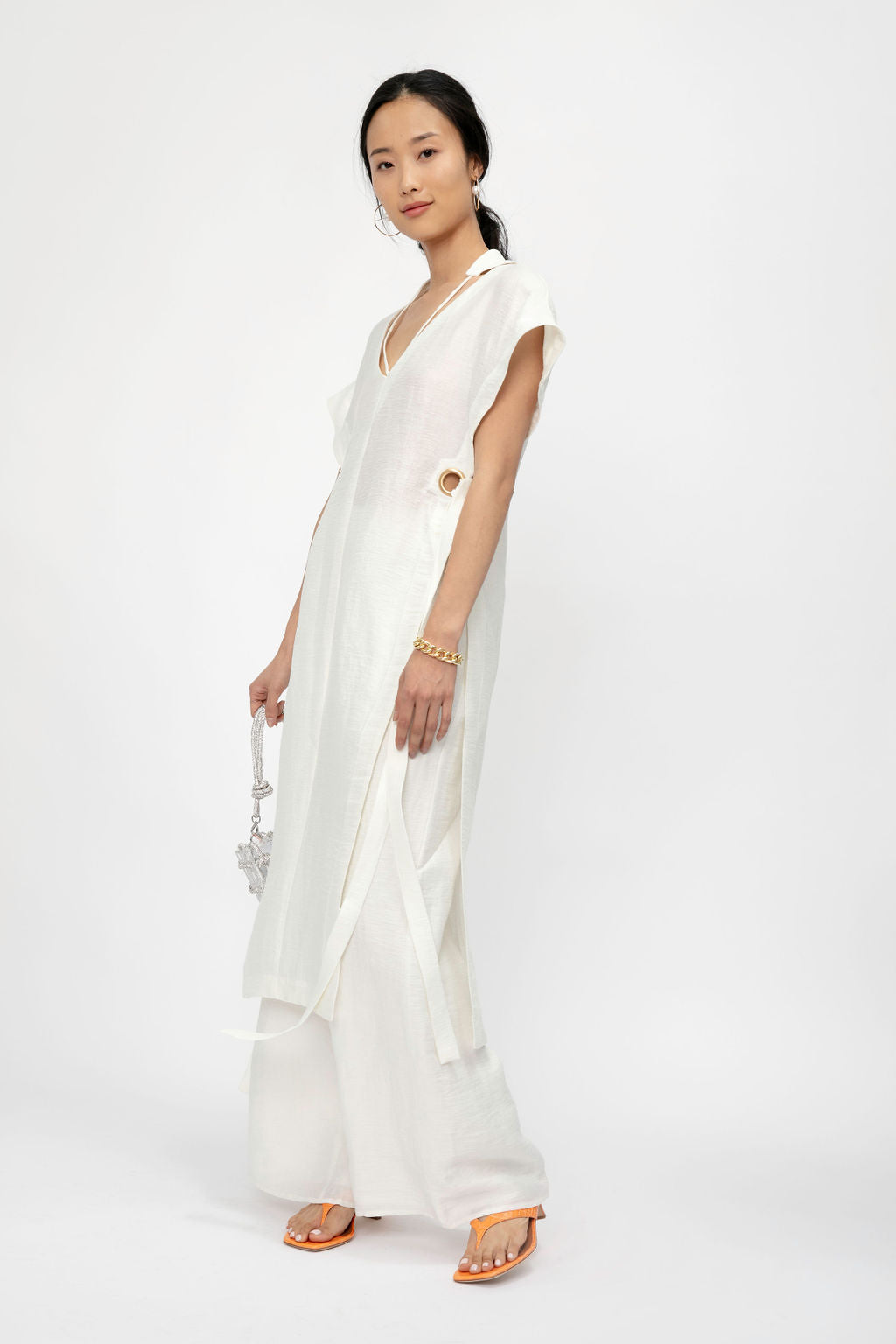 Aston Off White Tunic Top