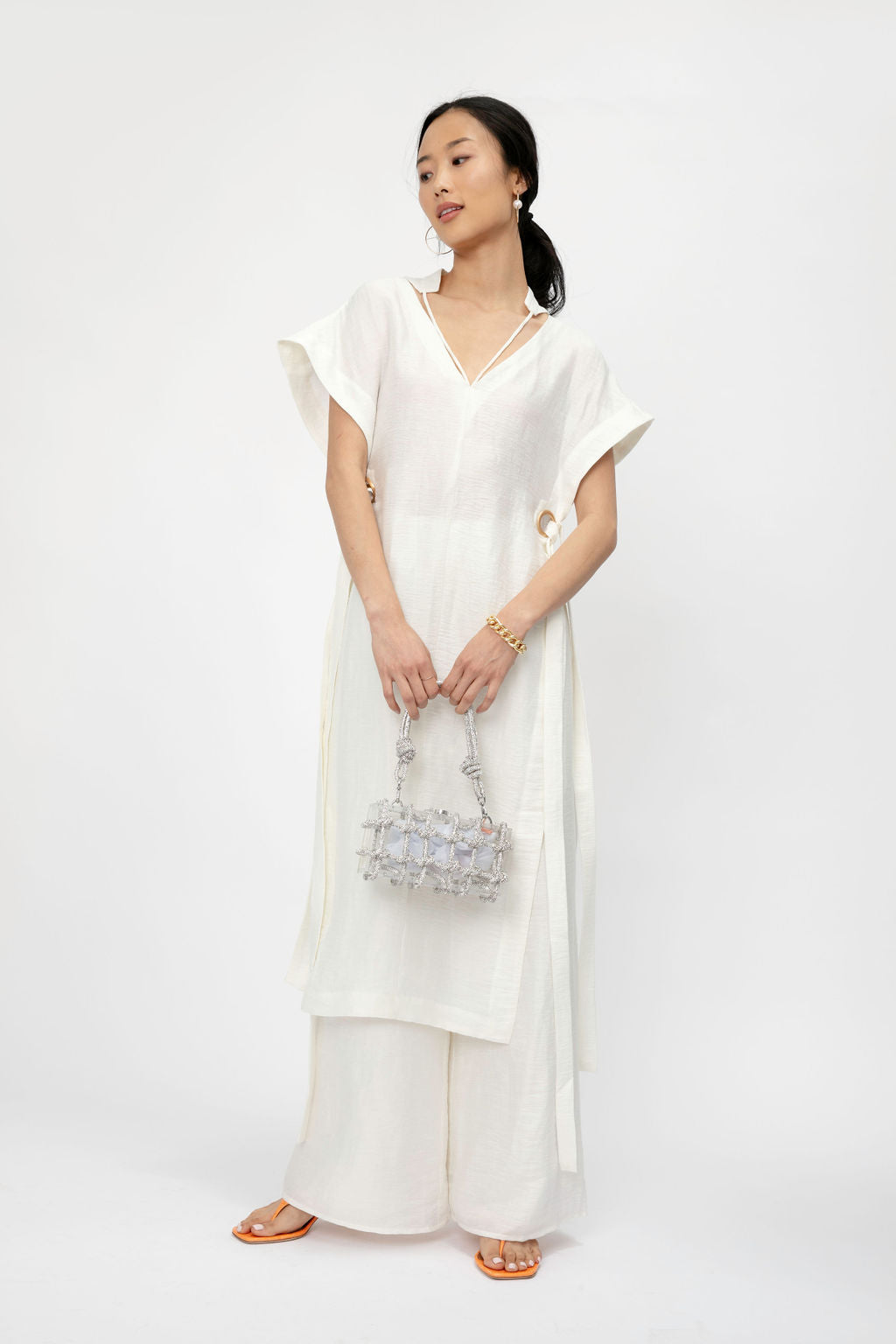 Aston Off White Tunic Top