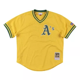 Authentic Oakland Athletics 1990 Mark McGwire BP Pullover Jersey - MLB