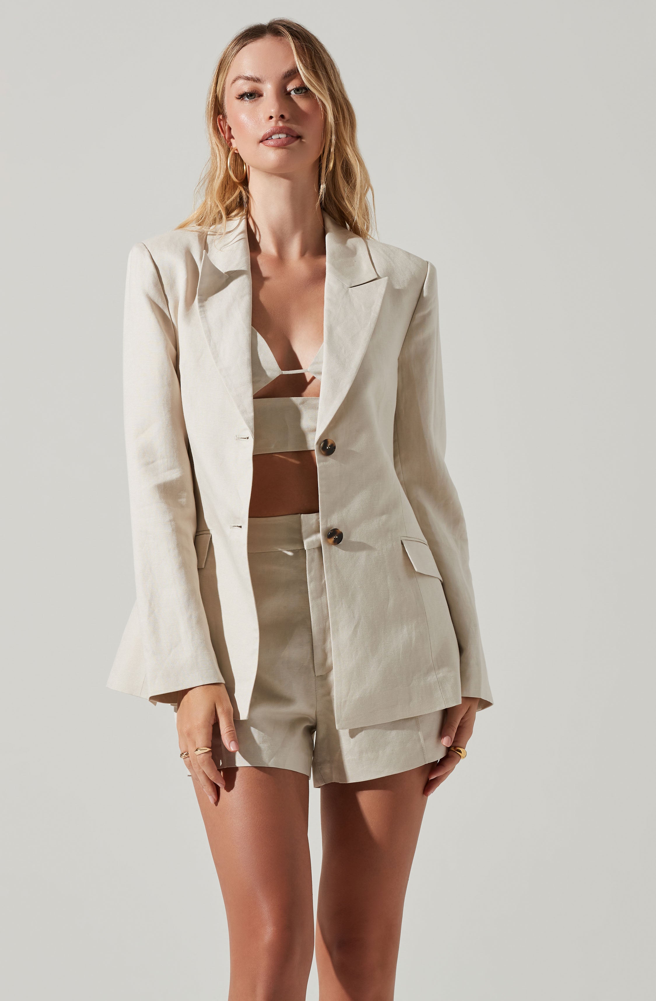 Ayra Blazer: Stylish Front Button Women's Outerwear