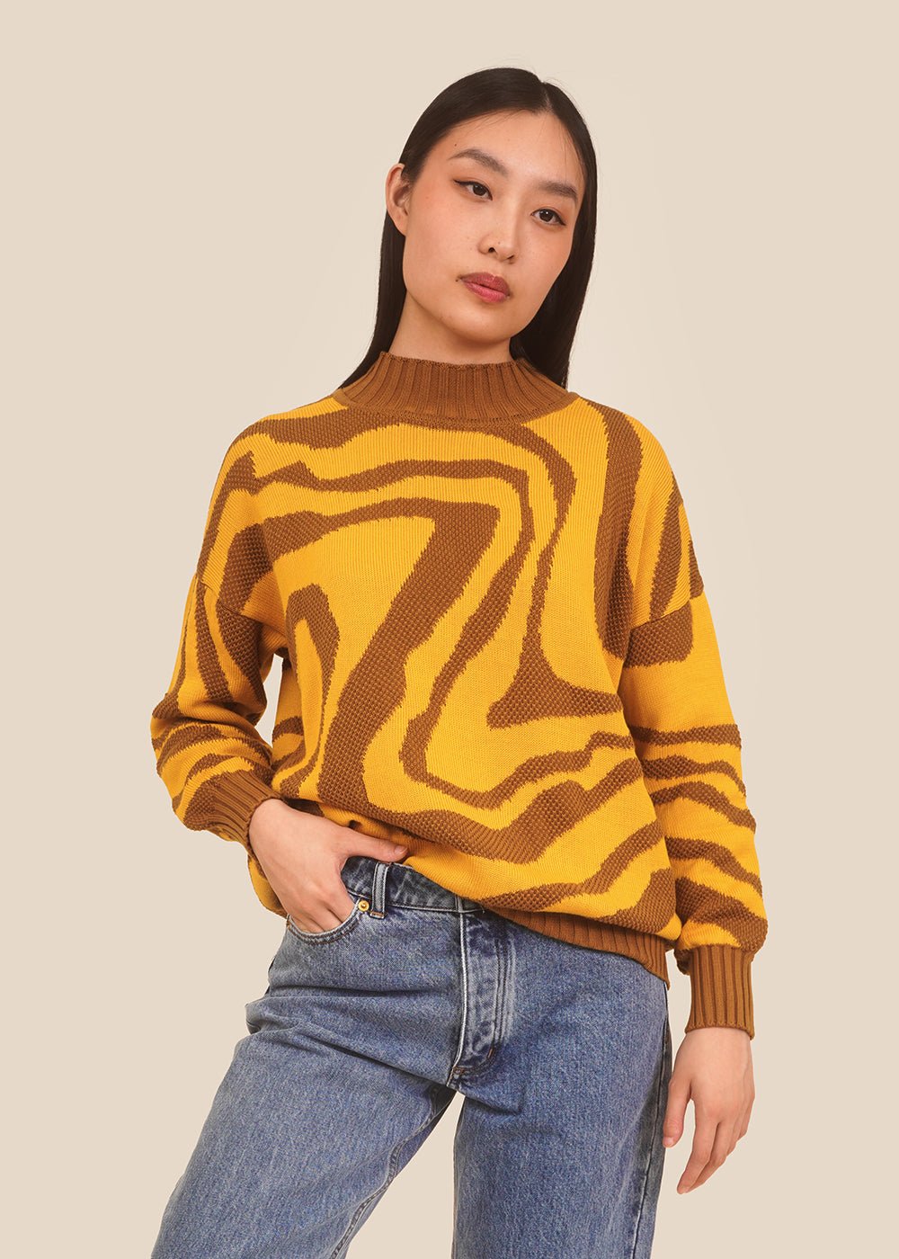 Banana Lily Sweater with Dip