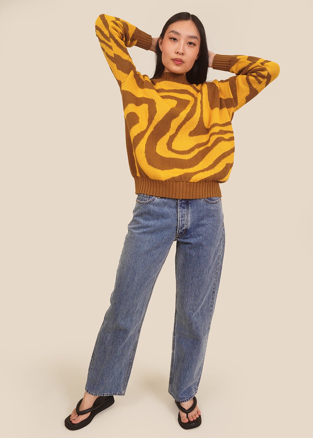 Banana Lily Sweater with Dip