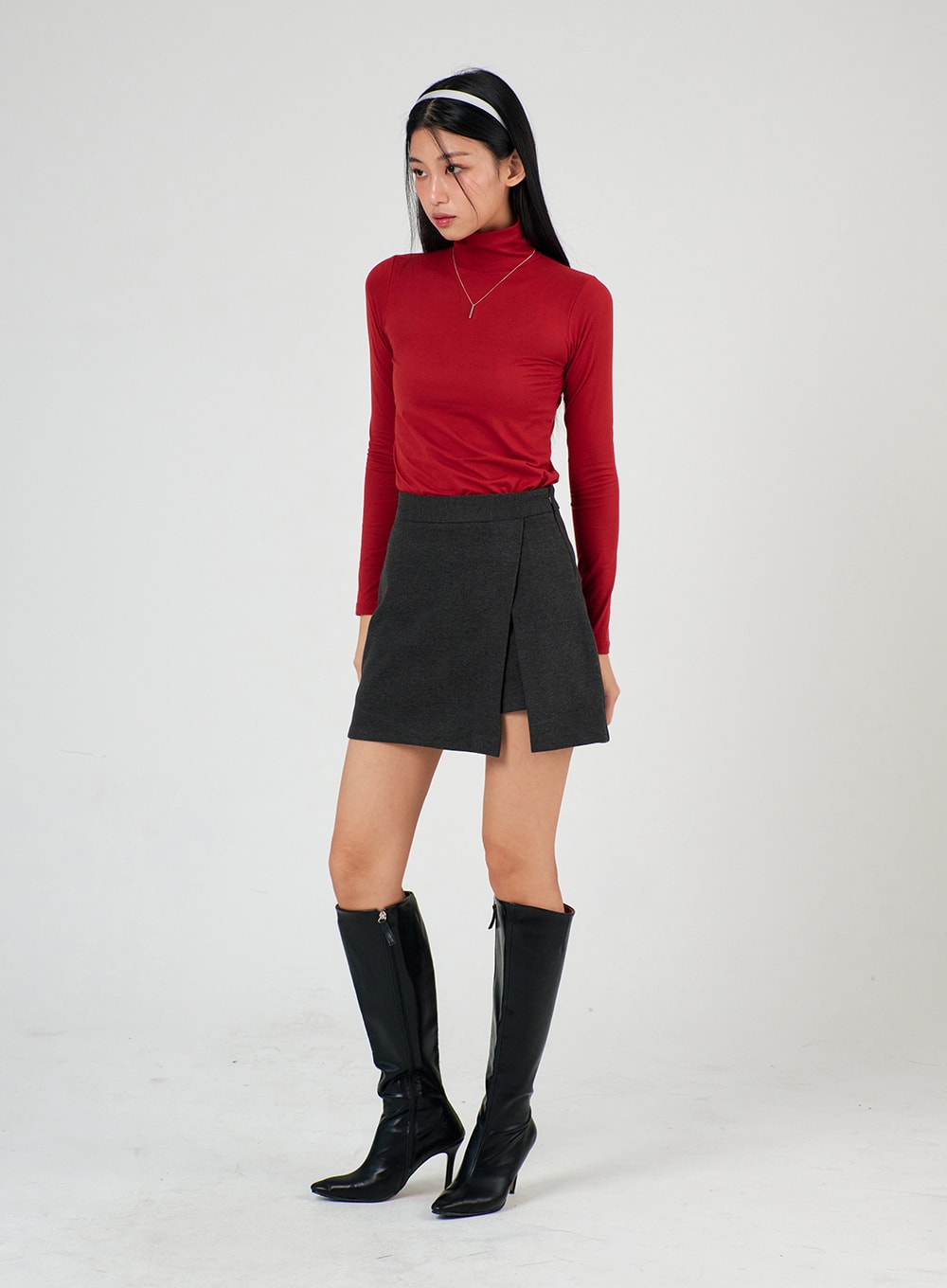 Basic Turtleneck Long Sleeve Top for Sale - IJ403