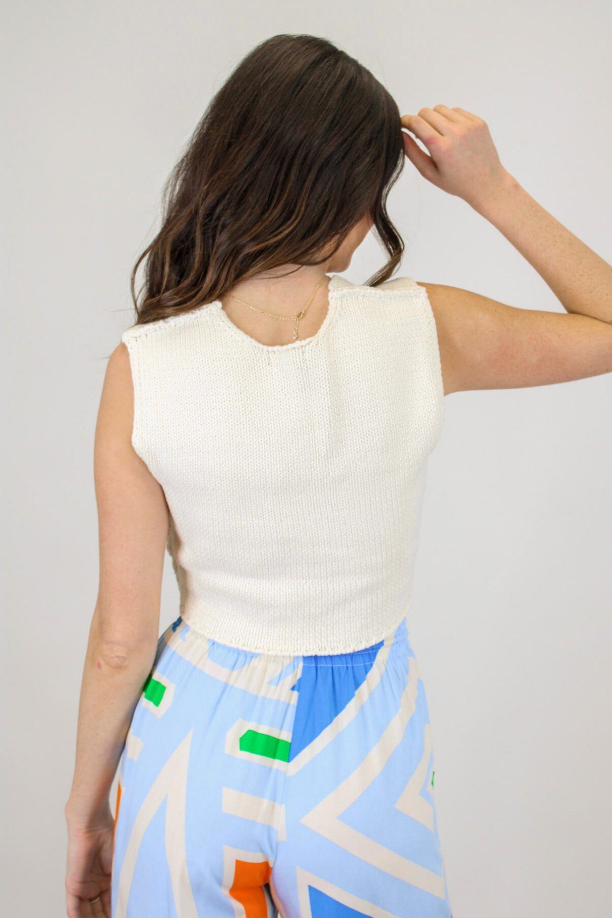 Beckett White Crop Sweater - Direct Result: White cropped sweater by Beckett.