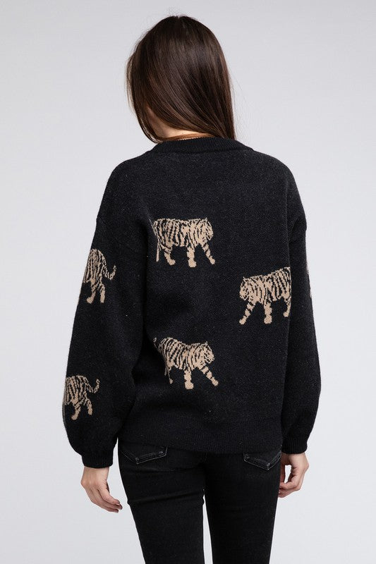 Bibi Tiger Print Sweater