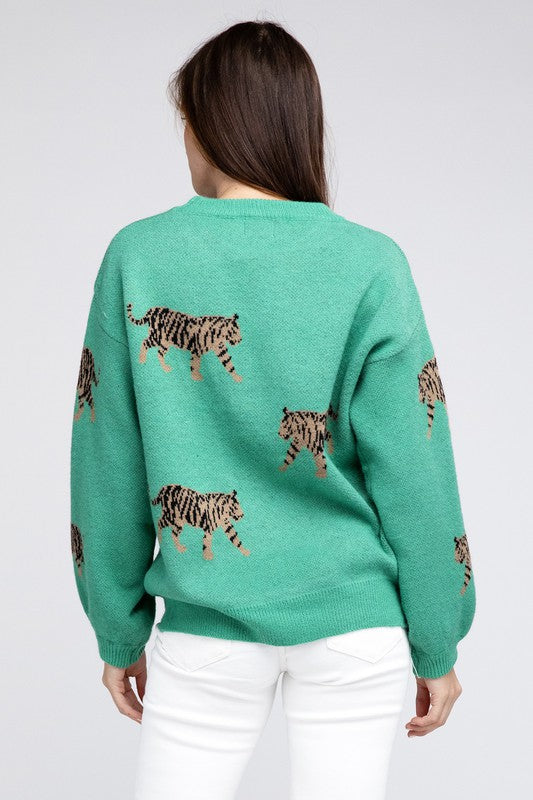 Bibi Tiger Print Sweater