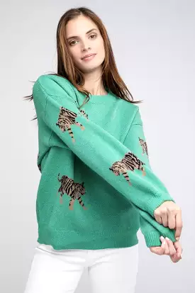 Bibi Tiger Print Sweater