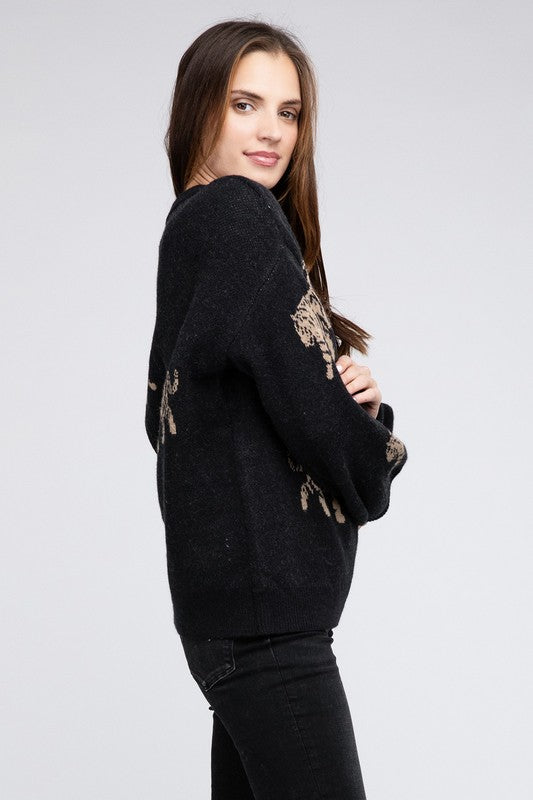 Bibi Tiger Print Sweater