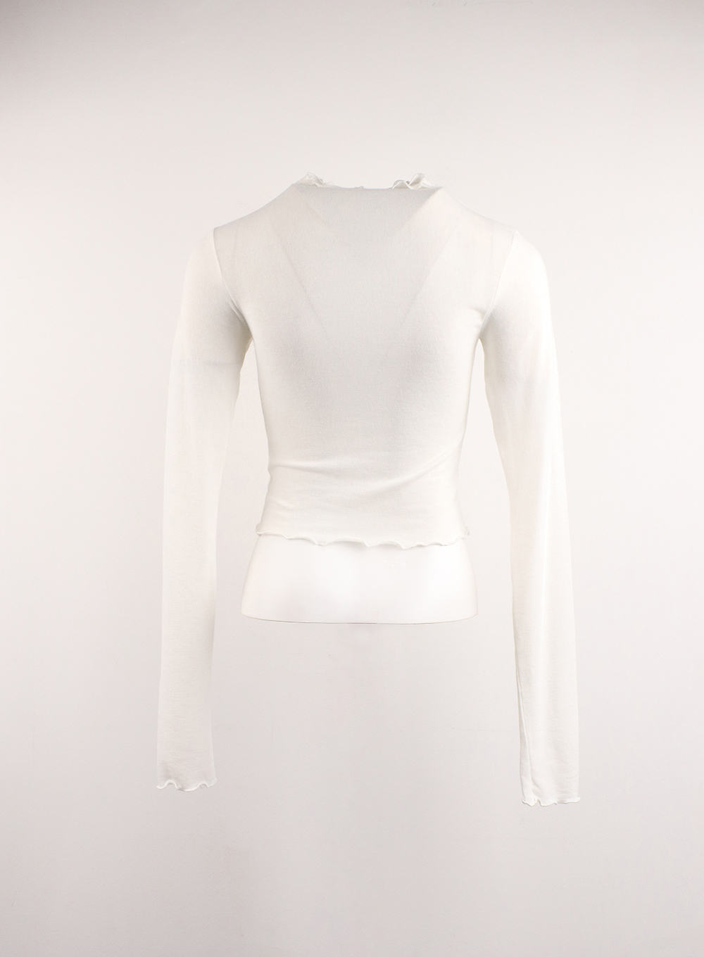 Binding Turtleneck Long Sleeve Top CJ415 - Contrasting Design