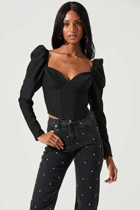 Black Betty crop top