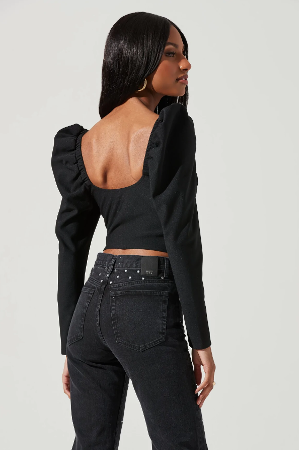 Black Betty crop top