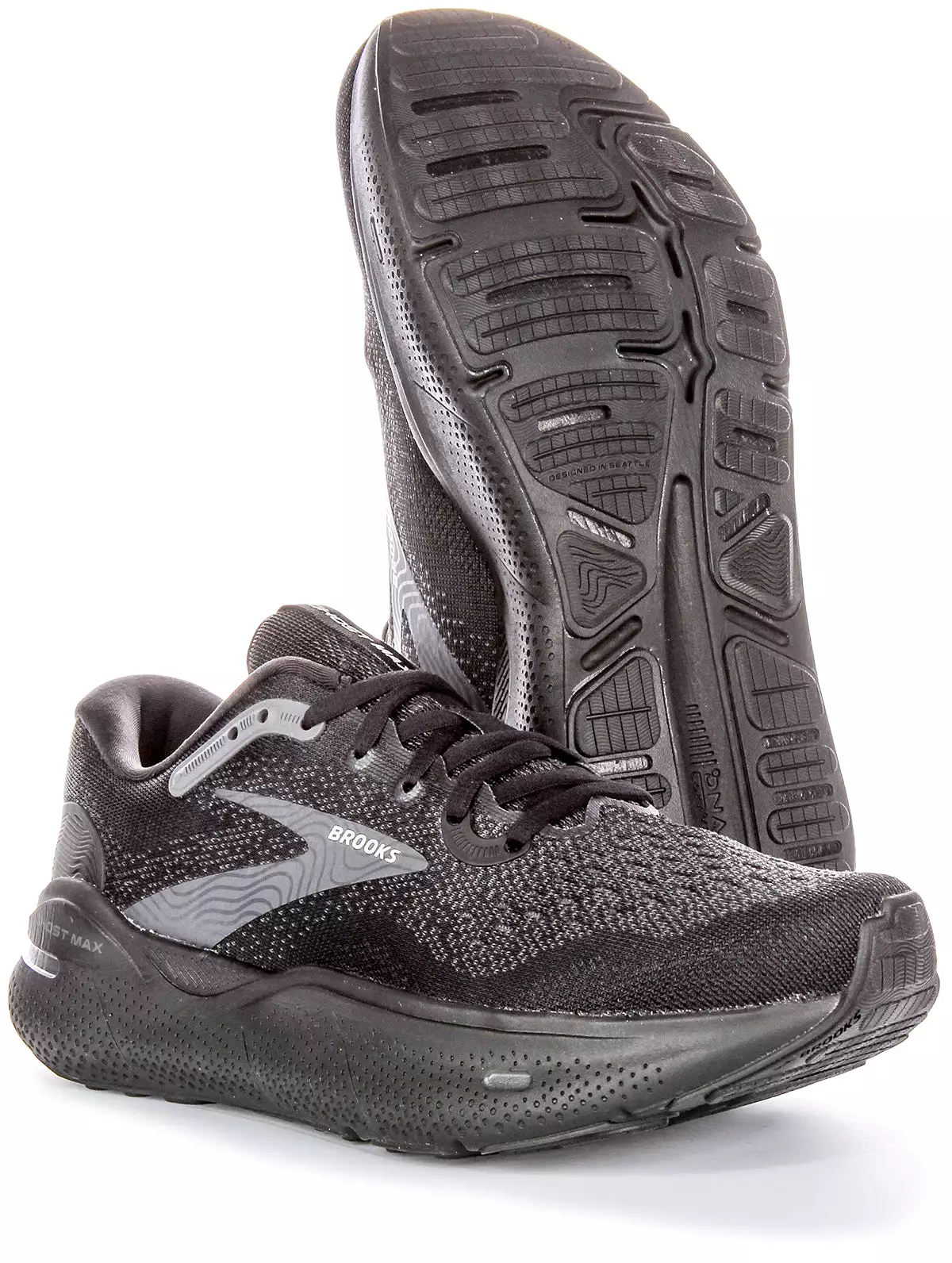 Black Brooks Ghost Max Men's Running Shoes | Medium Fit