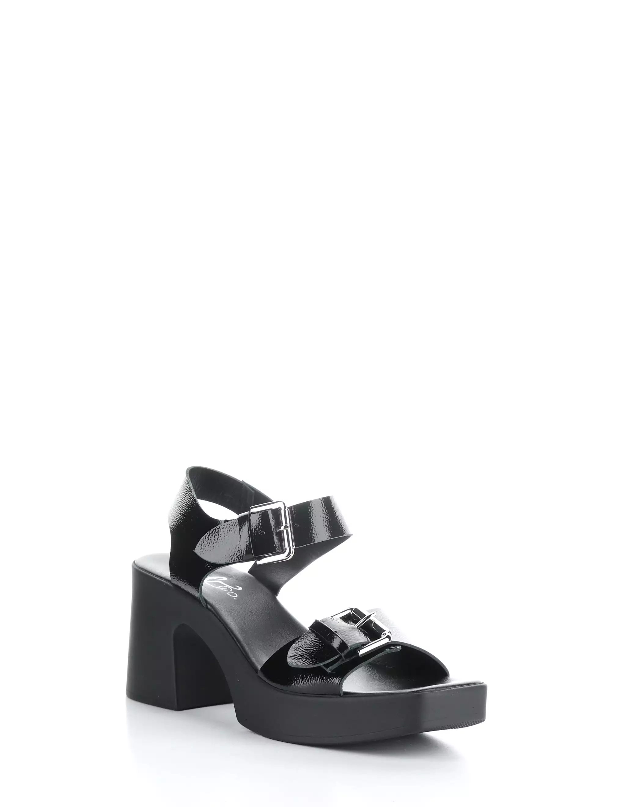 Black Buckle Sandals