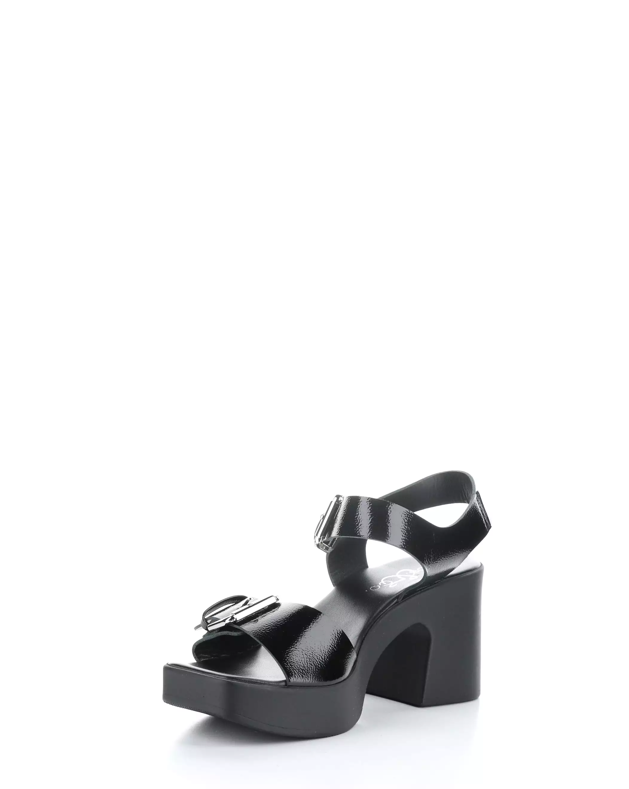 Black Buckle Sandals