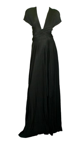 Black Jersey Gown