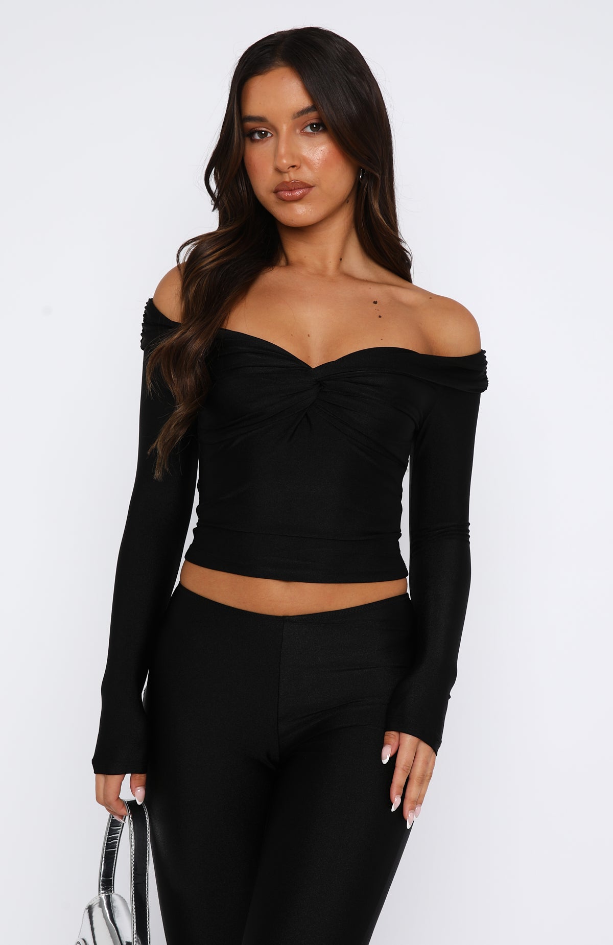 Black Long Sleeve Top - Bleeding Love