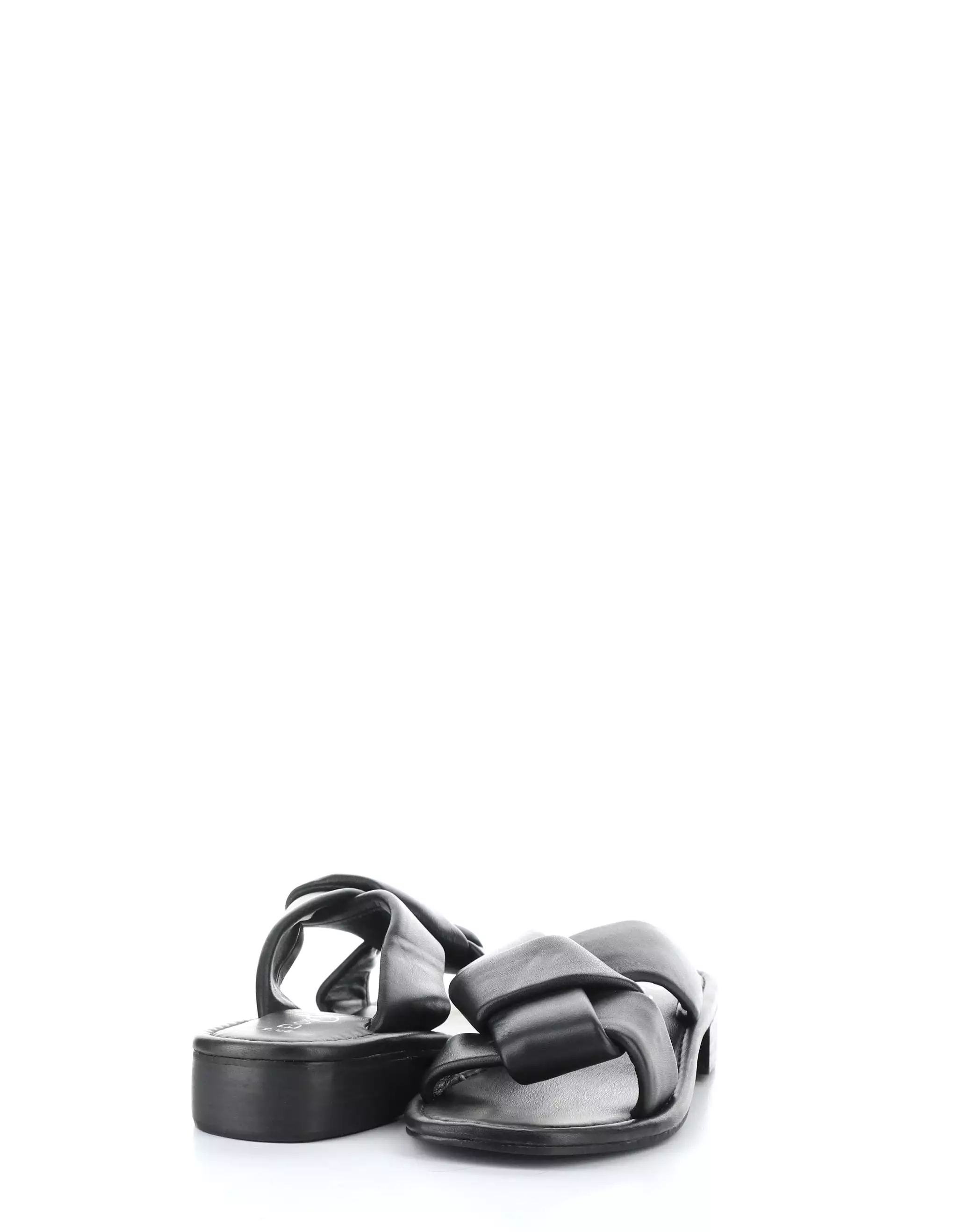 Black Round Toe Sandals