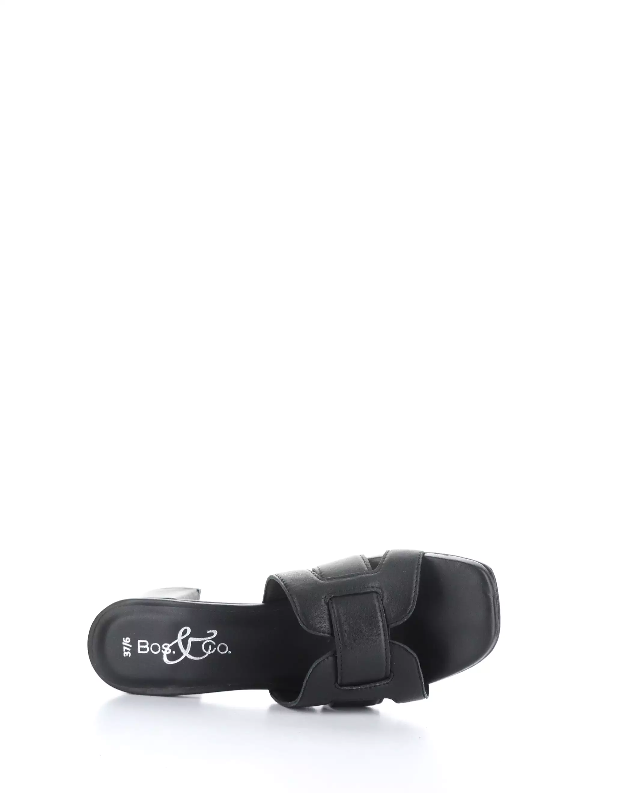 Black Slip-on Sandals for Uplifting