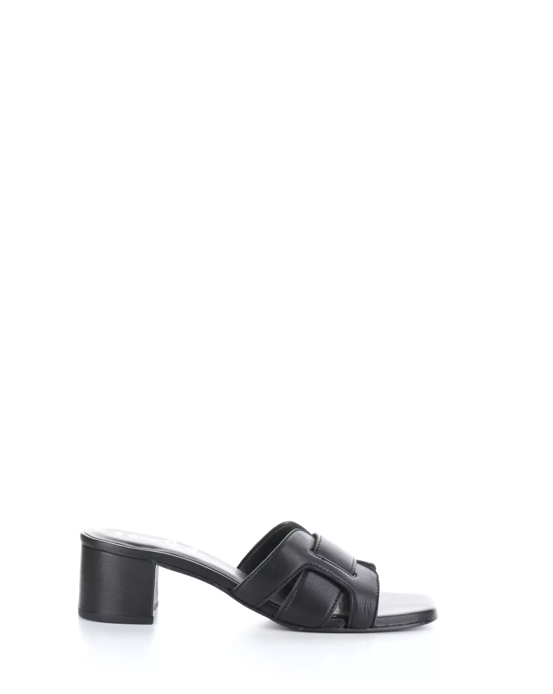 Black Slip-on Sandals for Uplifting