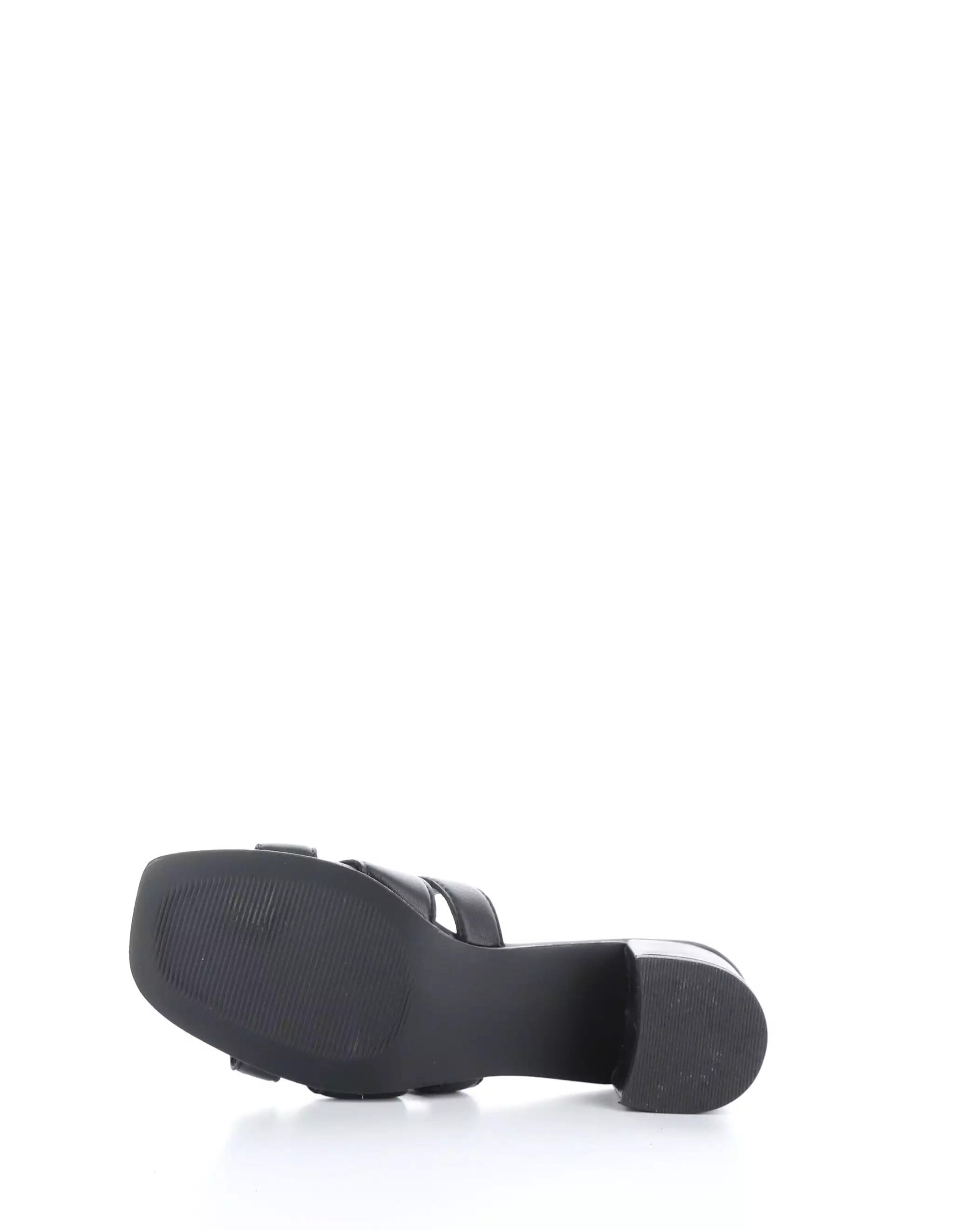 Black Slip-on Sandals for Uplifting