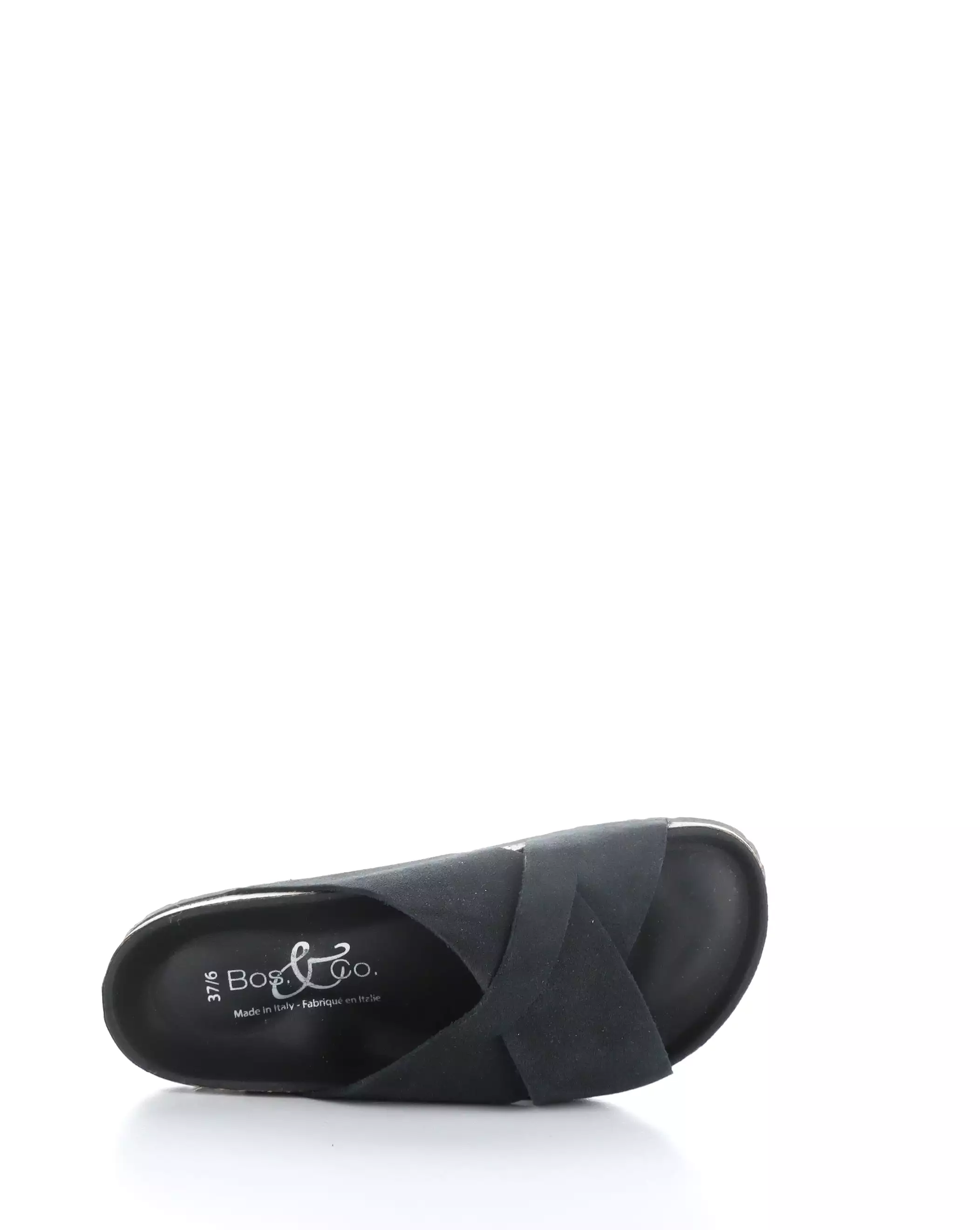 BLACK Slip-on Sandals