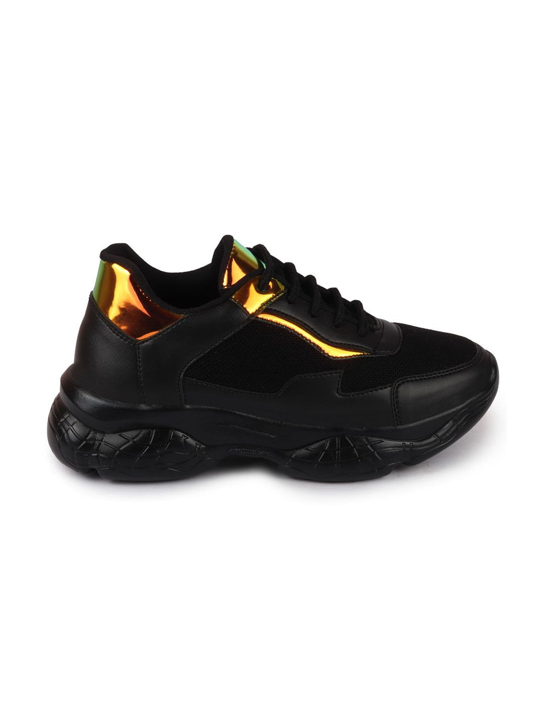 Black Women's Lace Up Running Shoes