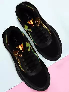 Black Women's Lace Up Running Shoes