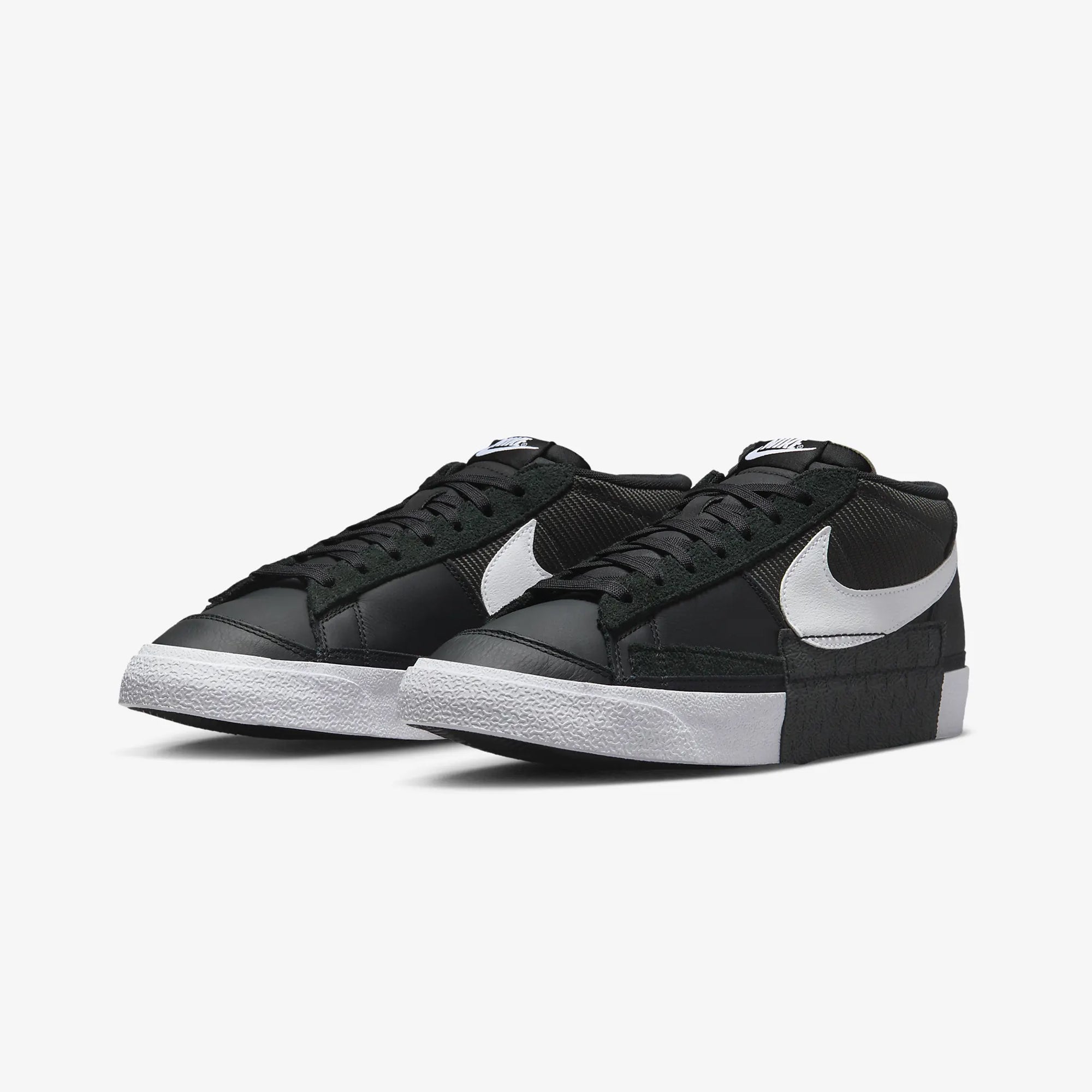 Blazer Low Pro Club sneakers in black, white, and anthracite.