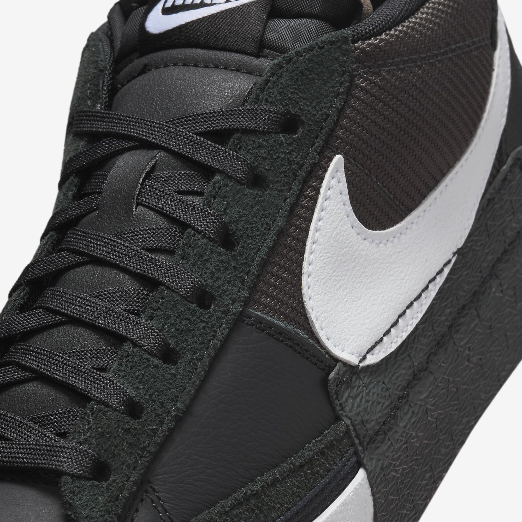 Blazer Low Pro Club sneakers in black, white, and anthracite.