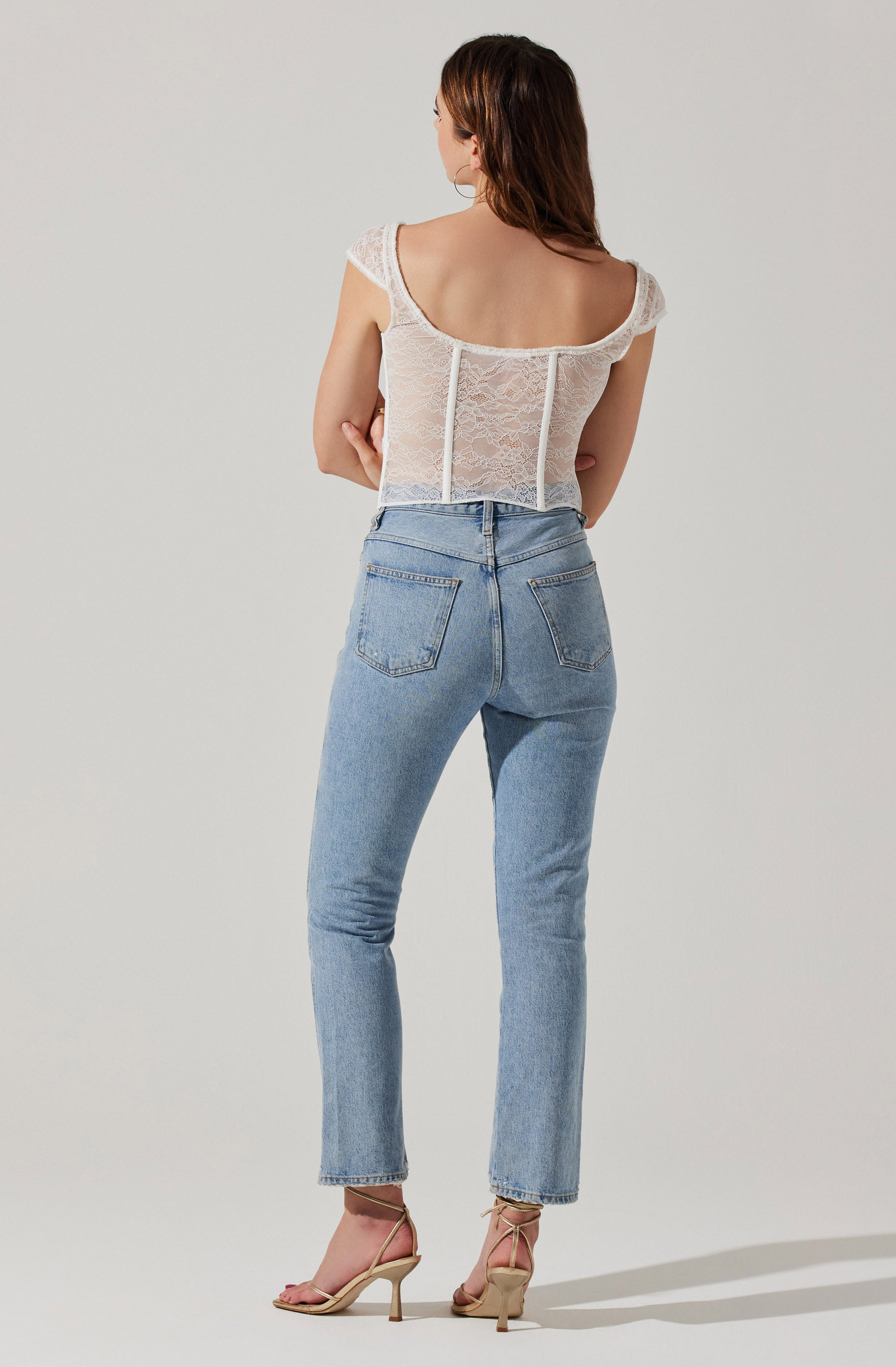 Brooke Lace Corset Blouse