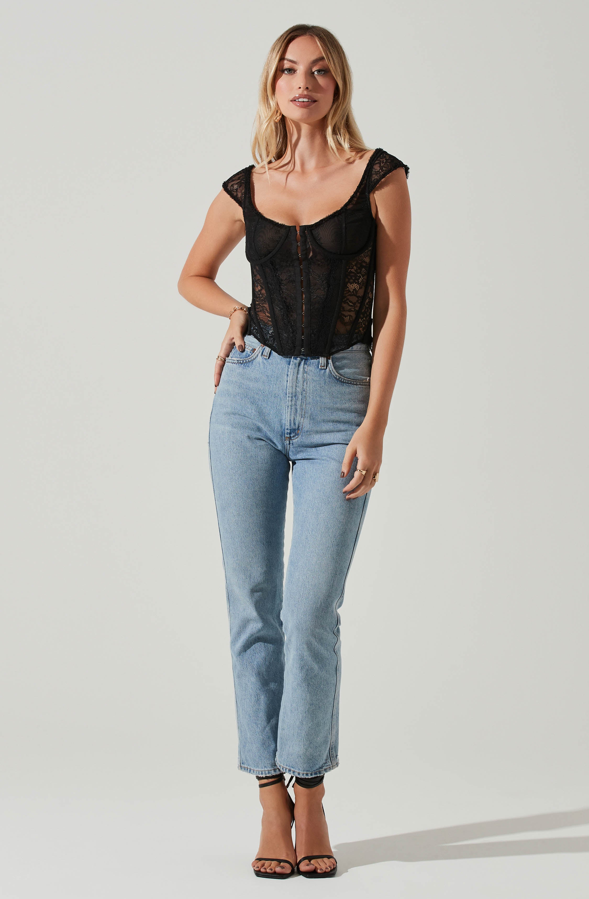 Brooke Lace Corset Blouse