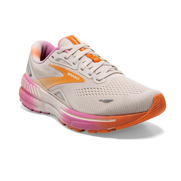 Brooks Adrenaline GTS 23 Gray/Orange Women's Sneakers