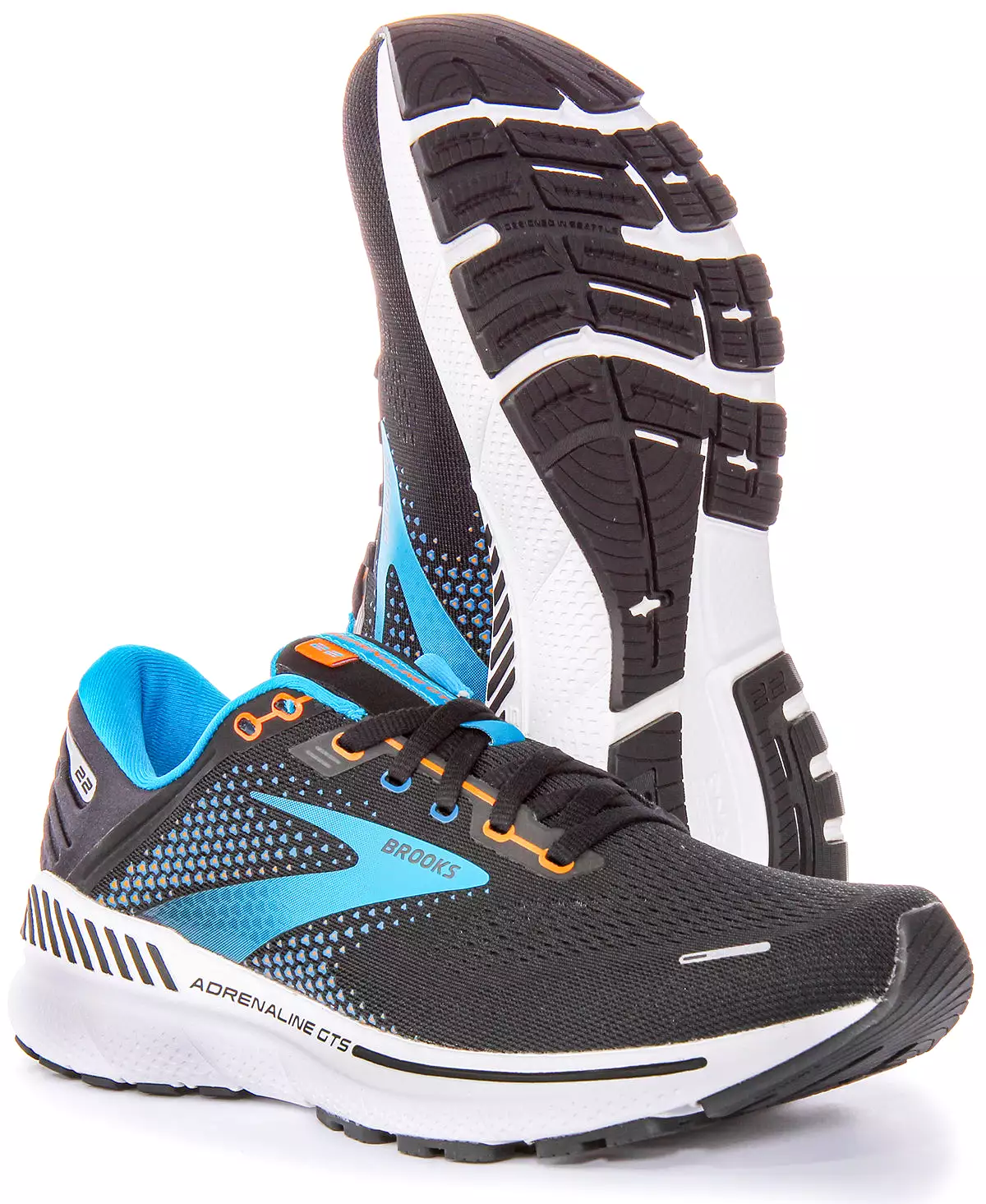 Brooks Adrenaline GTS Black Blue Men