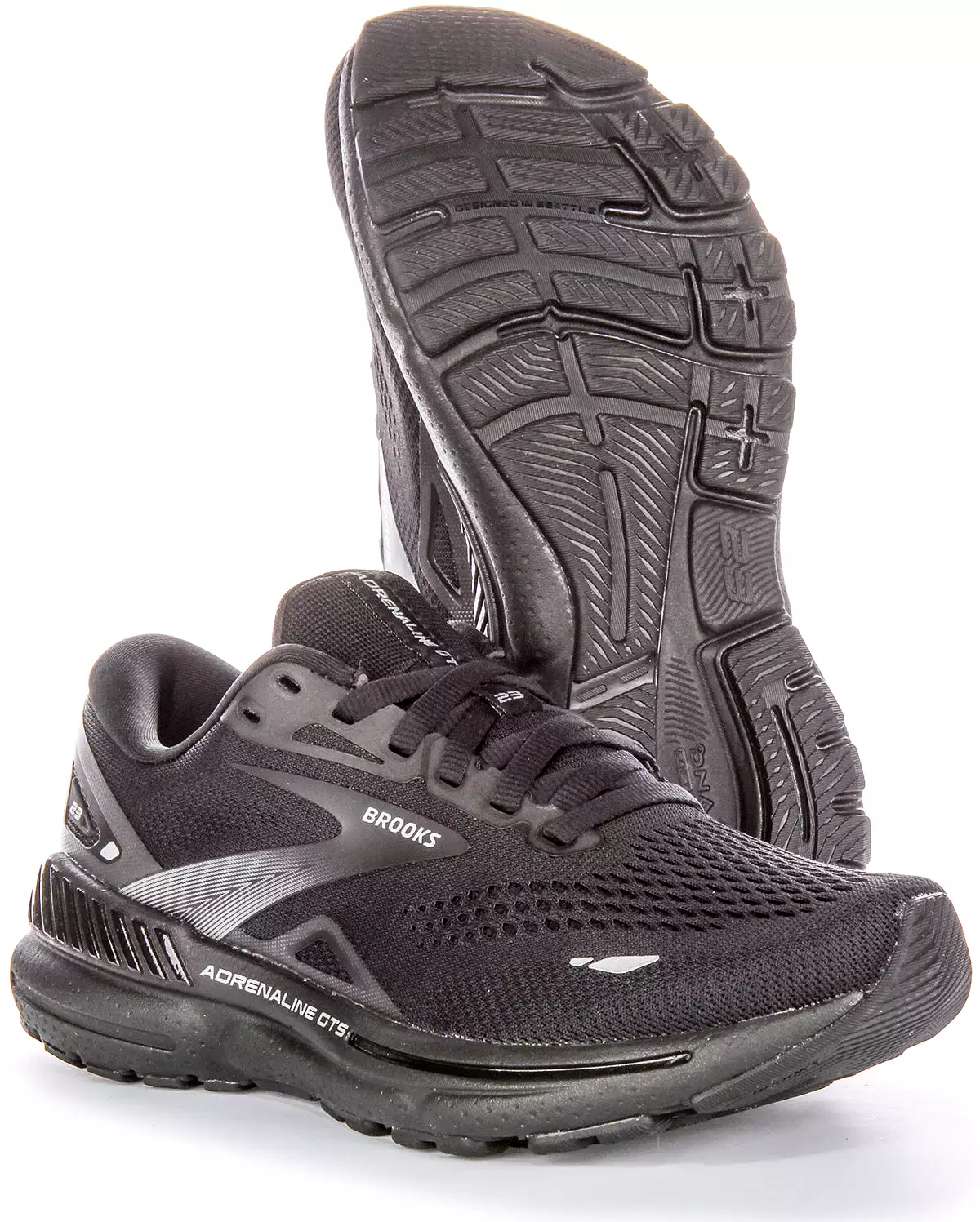 Brooks Adrenaline GTS Black Men Medium Fit.