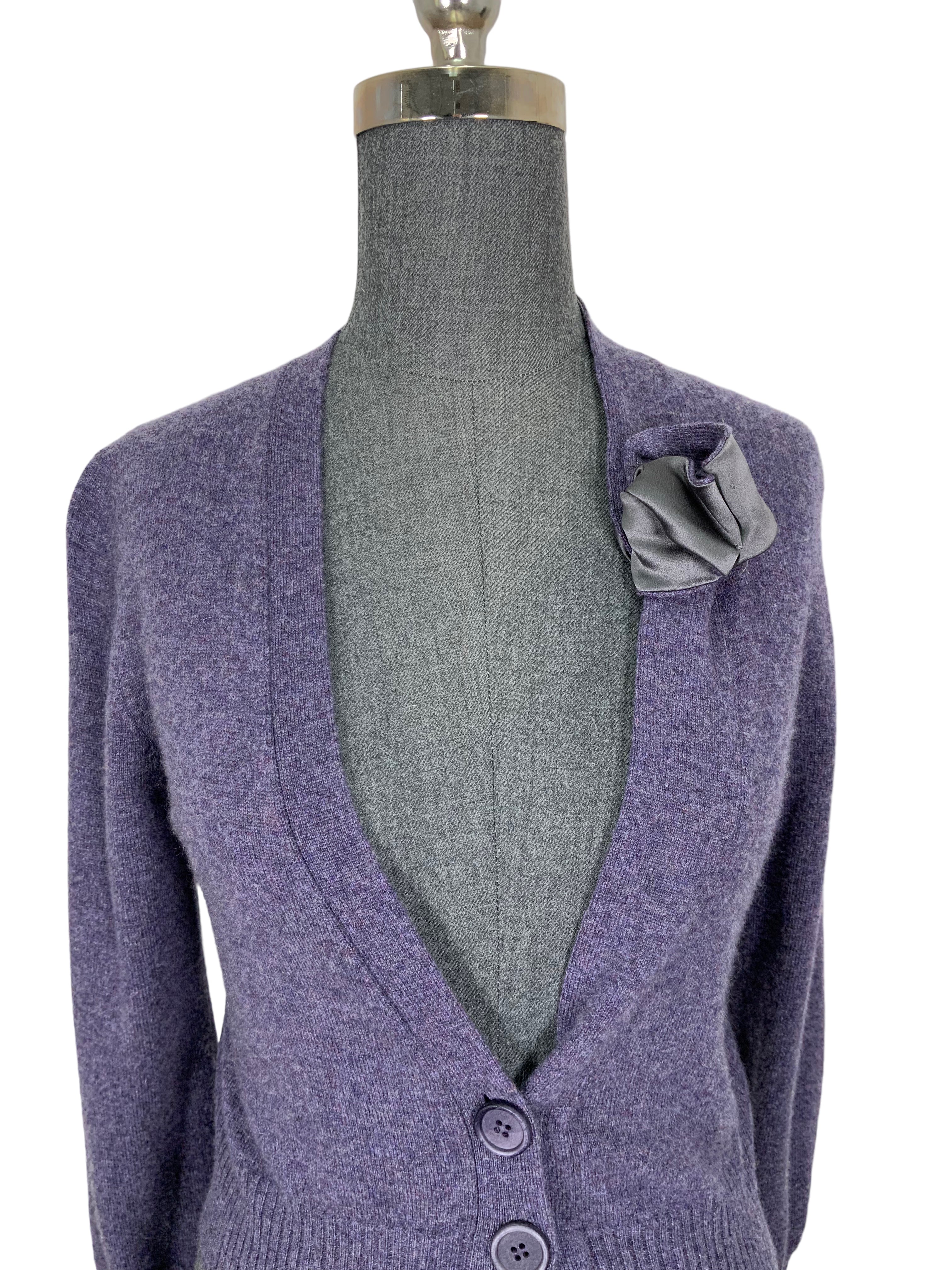 Brunello Cucinelli Cashmere Cardigan Cropped Sweater - Size S