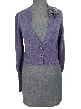 Brunello Cucinelli Cashmere Cardigan Cropped Sweater - Size S