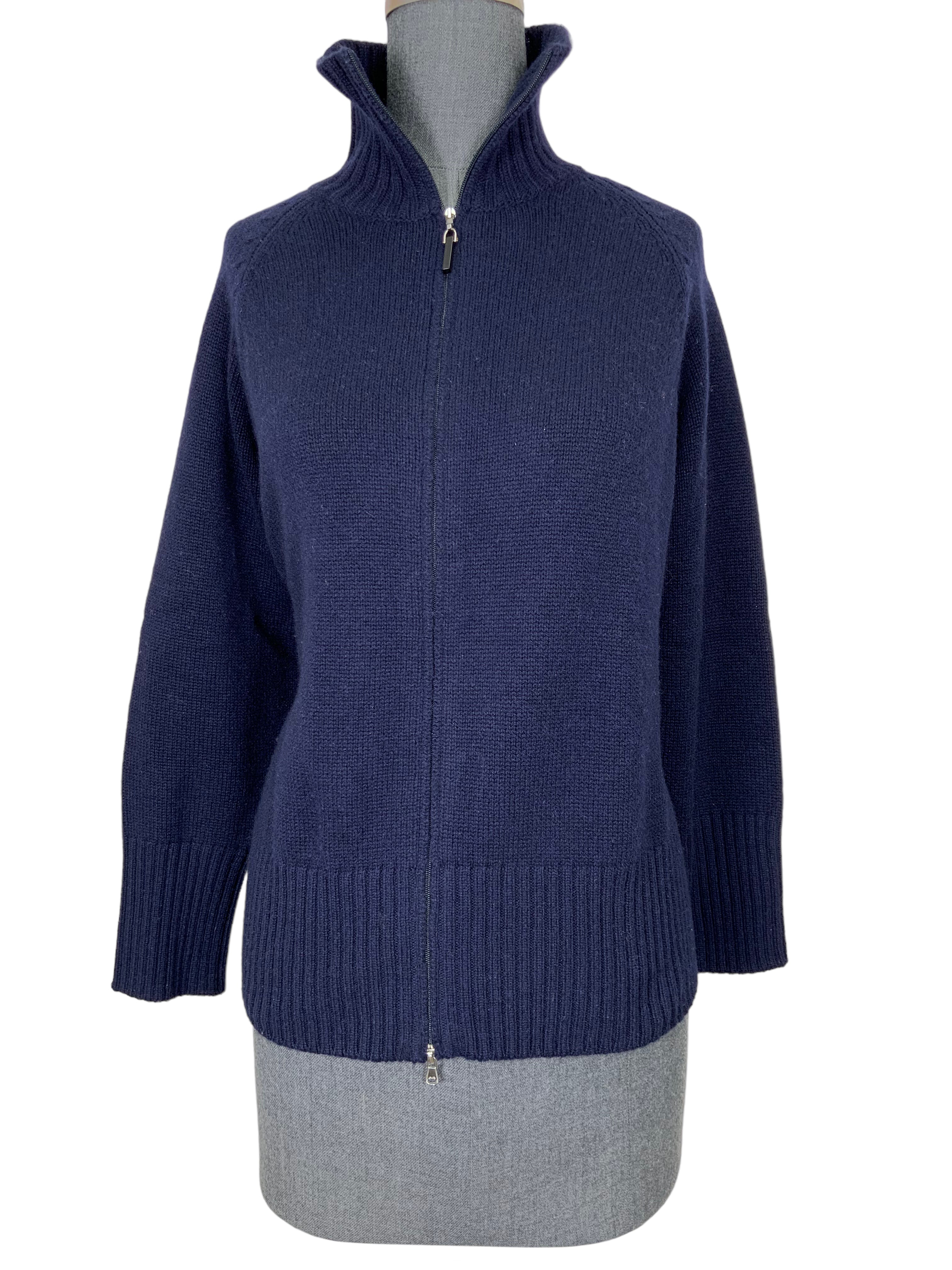 Brunello Cucinelli Cashmere Zip Sweater Size Small