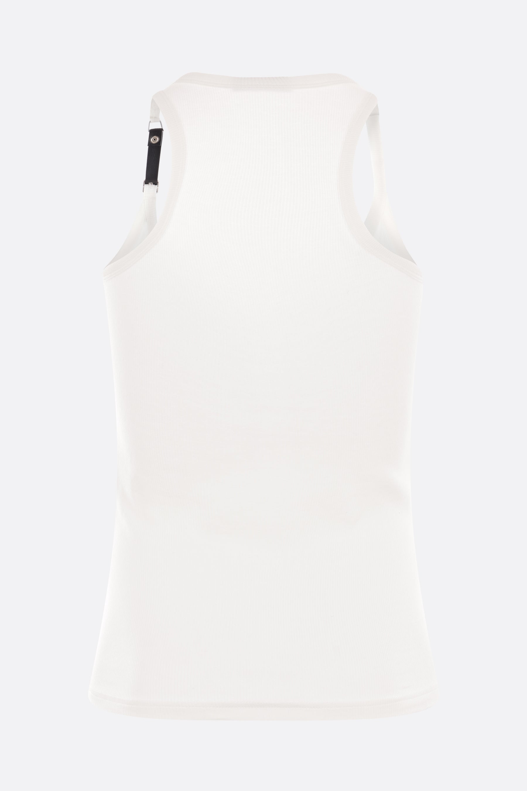 Buckle tank top with embroidered logo