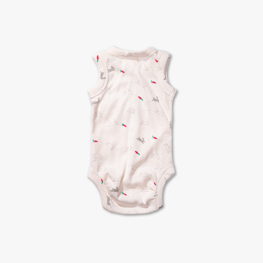 Bunny Waffle Tank Onesie.