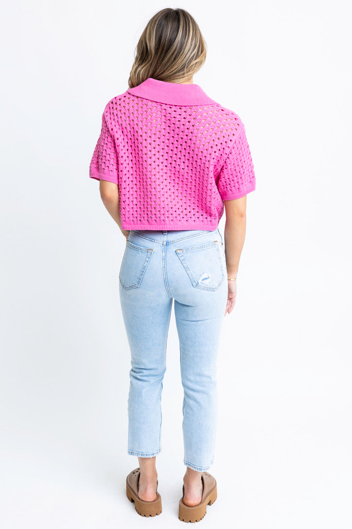 Button-Up Sweater with Unique Design