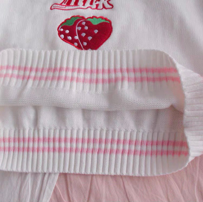 By21124 Strawberry Milk Sweater - Buy Now