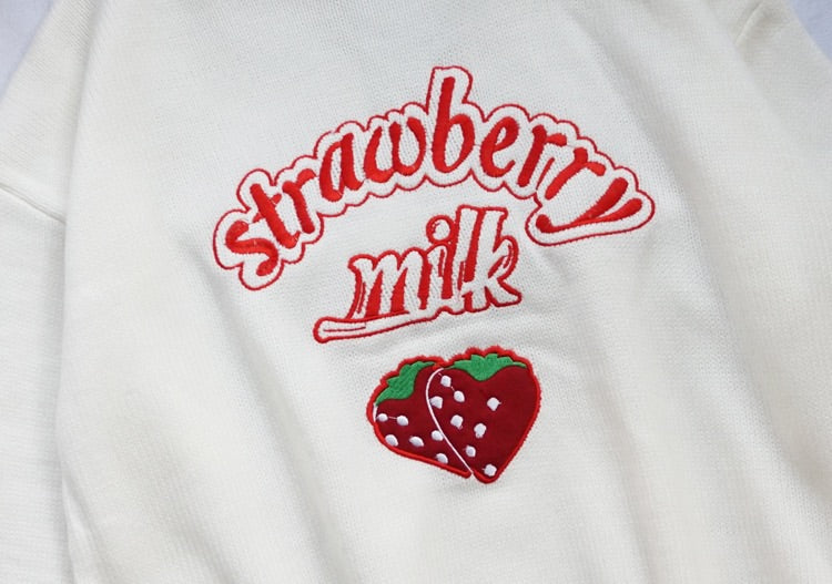 By21124 Strawberry Milk Sweater - Buy Now